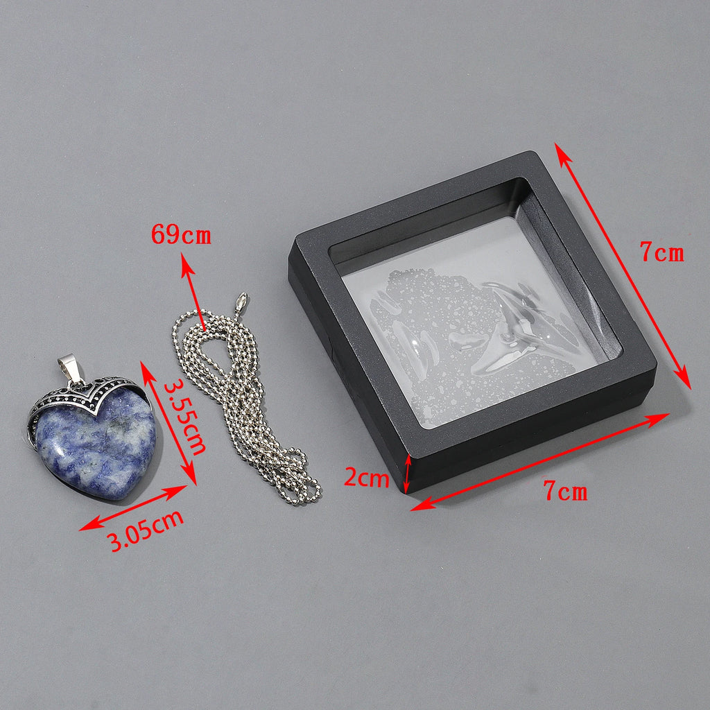 1Pcs Love Heart Charms Stone