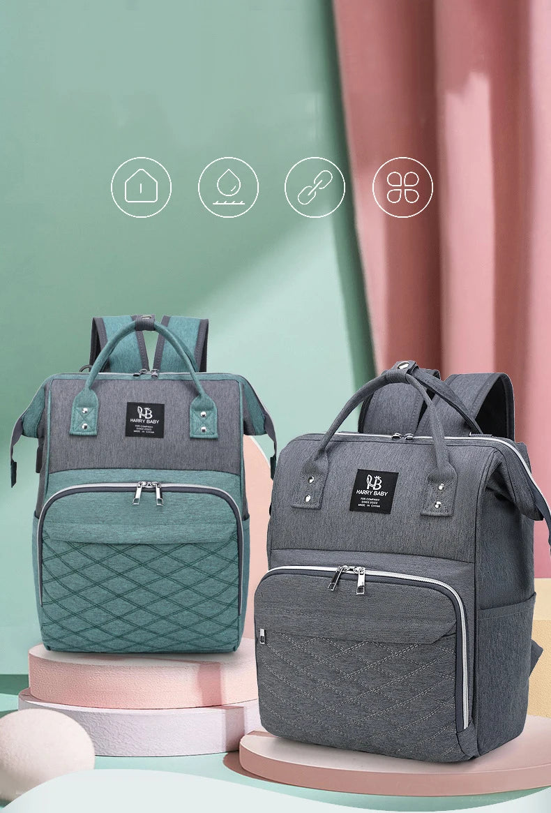 Maternity Diaper Backpack with USB Charging Port
