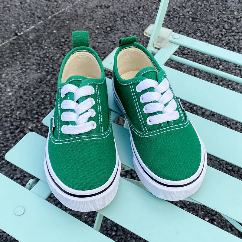 Kids’ Low-Top Canvas Shoes – Minimalist Casual Sneakers