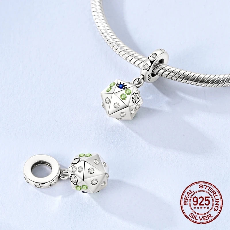 Sterling Silver Evil Eye Dangle