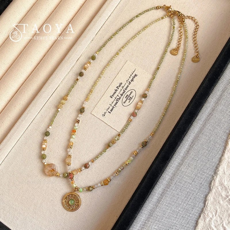 Natural Stone Bead Necklace