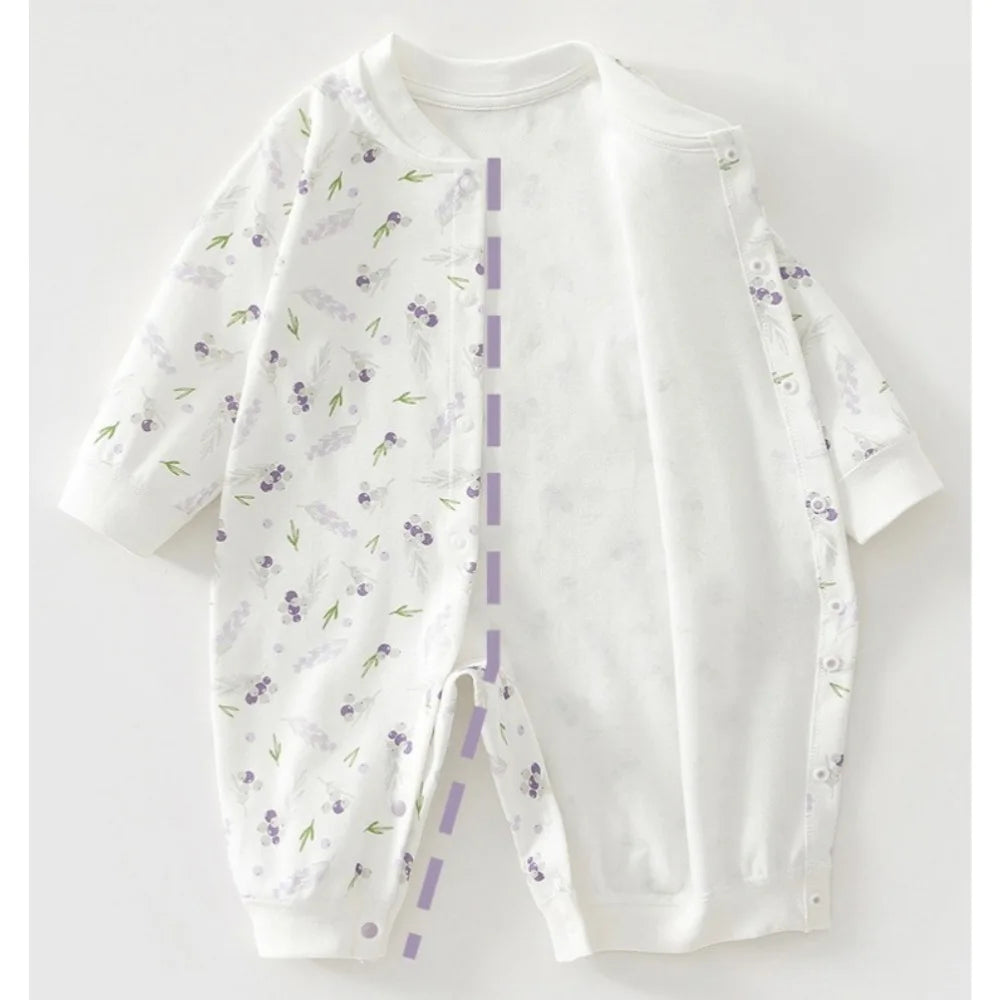 Newborn Baby Onesie, Spring/Autumn, Cotton