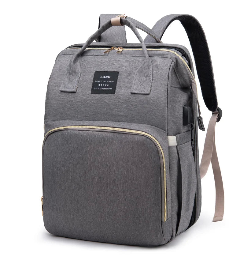 Lightweight Folding Mommy Backpack with Portable Baby Bed