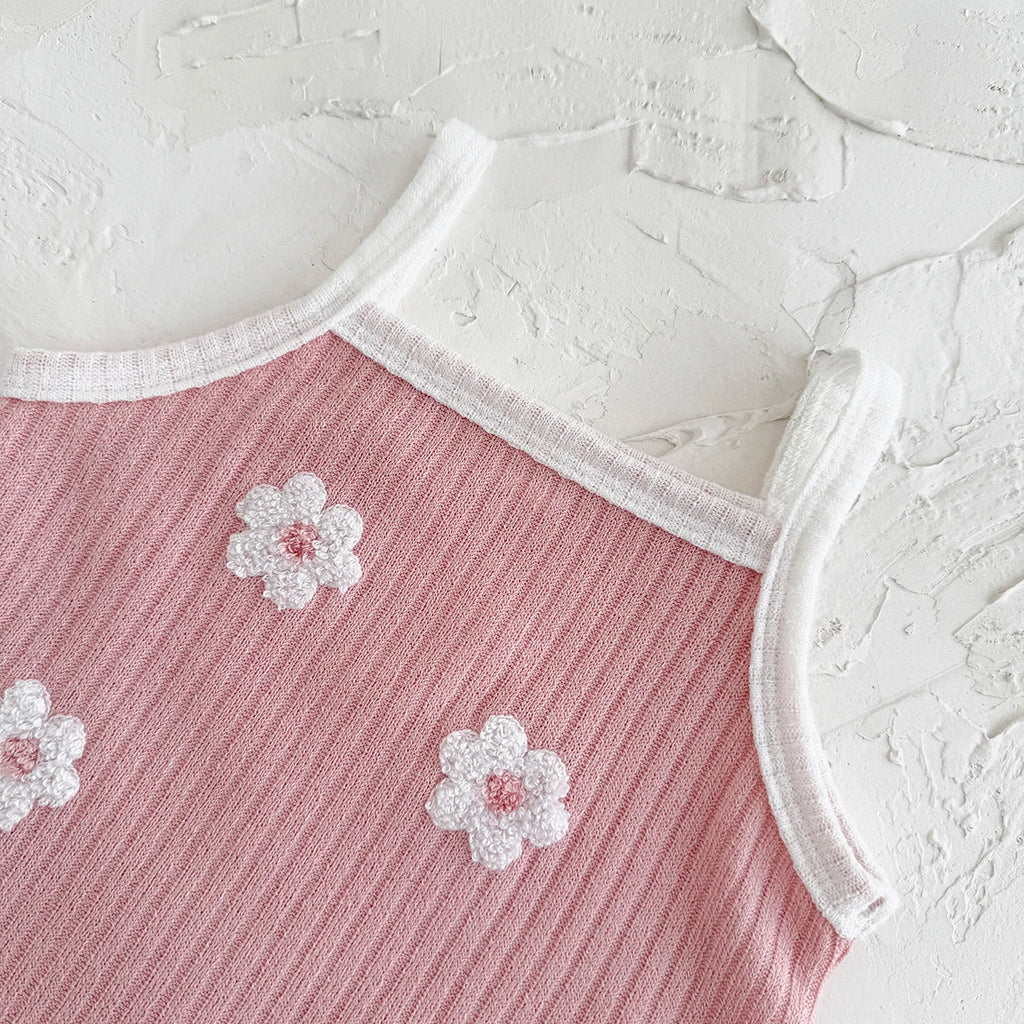 2PCS Baby Girl Summer Set – T-shirt & Shorts