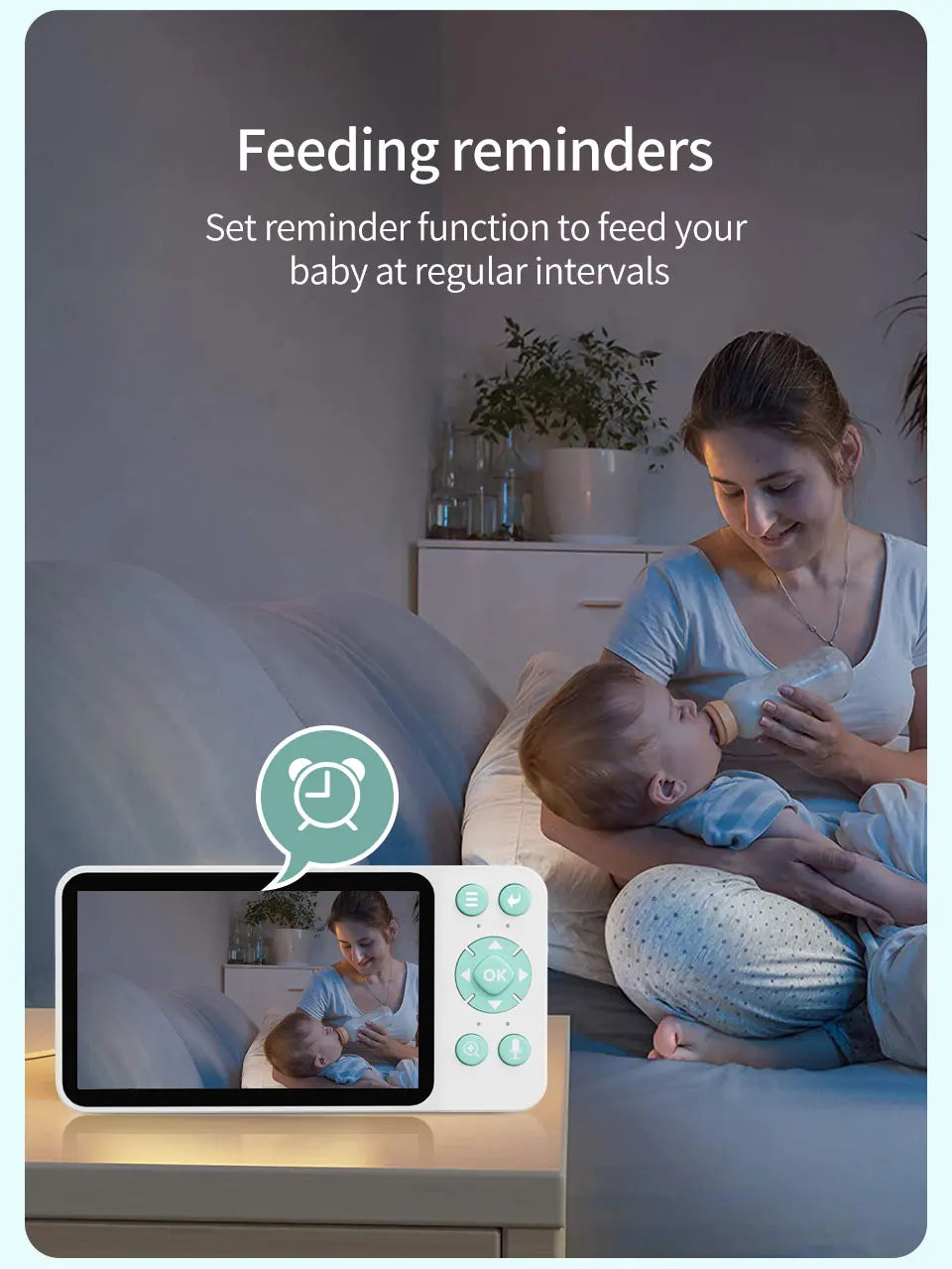 Tuya Baby Camera – 5" HD, Mobile App Control
