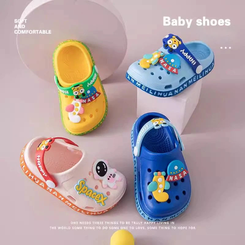 Kids Open-Toe EVA Sandals – Soft Non-Slip Clog Shoes