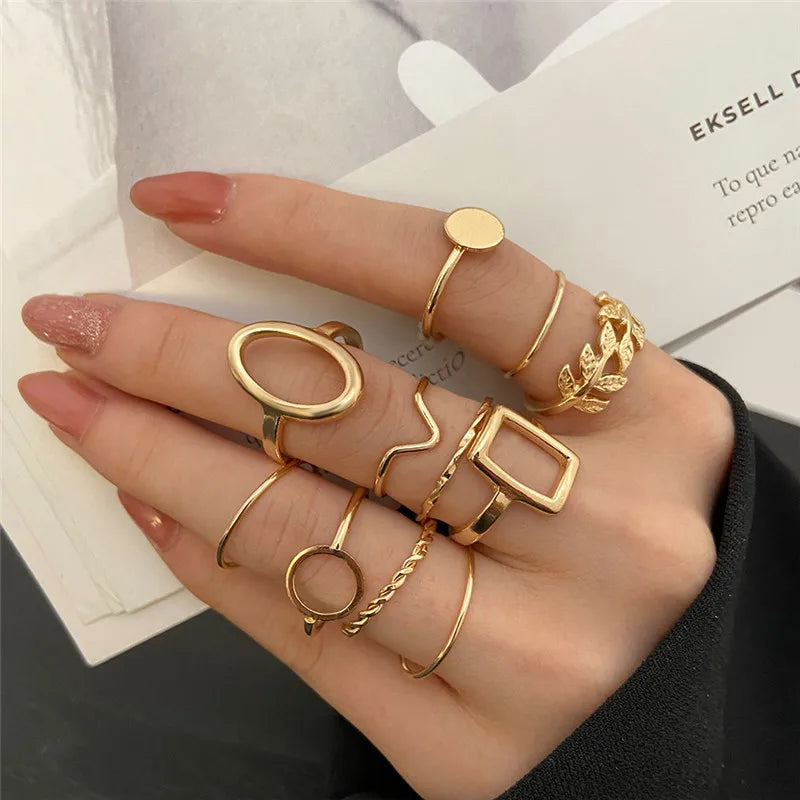 Heart Geometric Gold Butterfly Ring