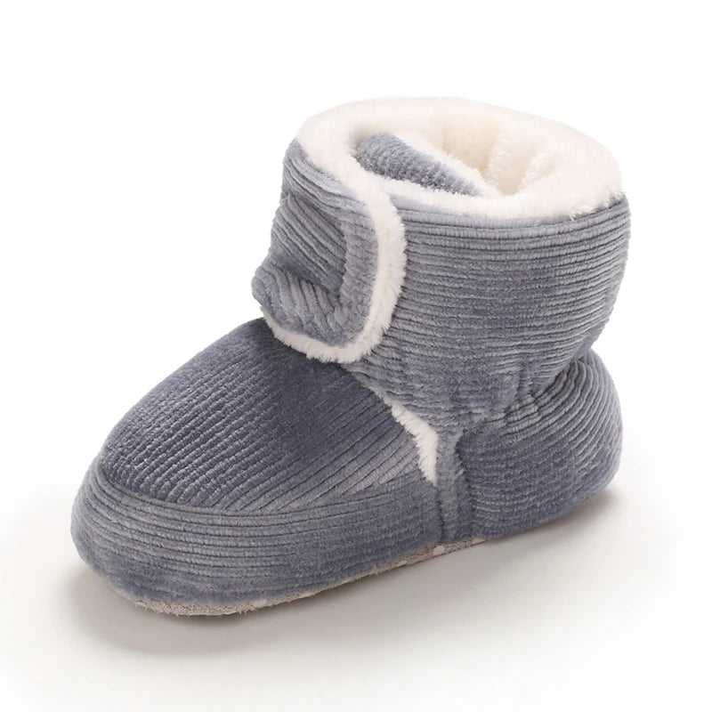 Baby Winter Snow Boots (0–18M) – Plush Soft Sole Toddler Shoes