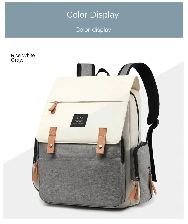 Travel Backpack for Moms – Large Capacity Waterproof Diaper & Baby Stroller Bag