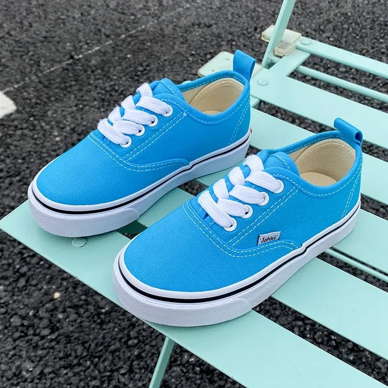 Kids’ Low-Top Canvas Shoes – Minimalist Casual Sneakers