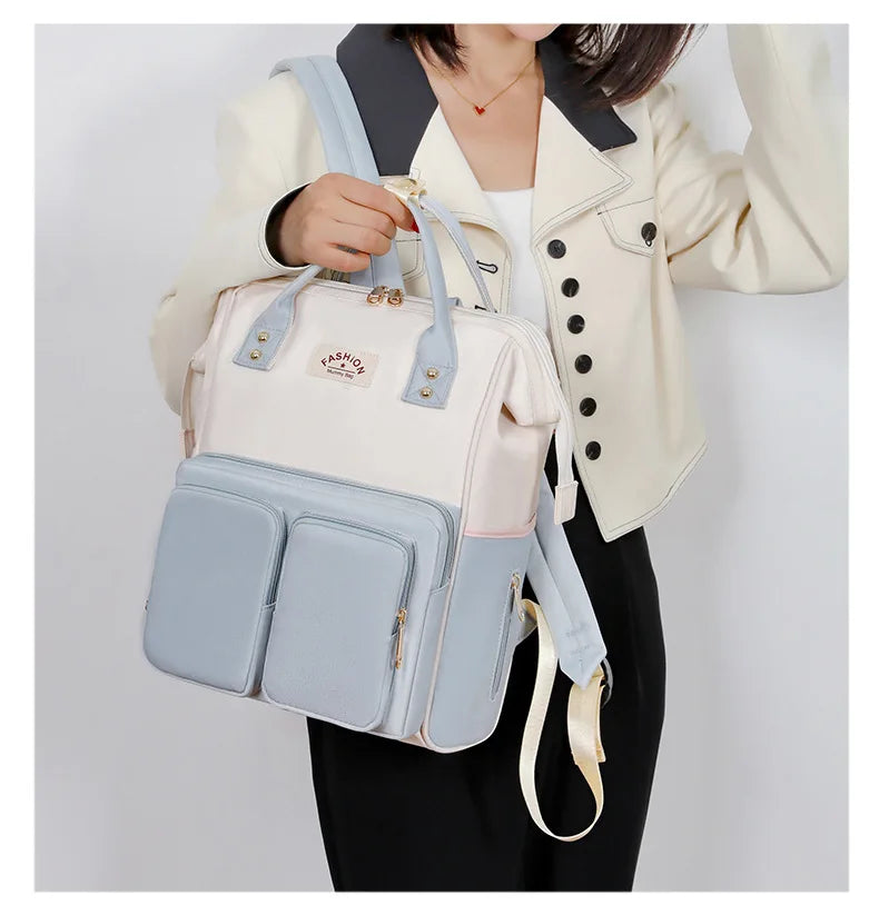 Nappy Backpack Bag – Large Capacity Waterproof Diaper Bag for Baby Care & Travel