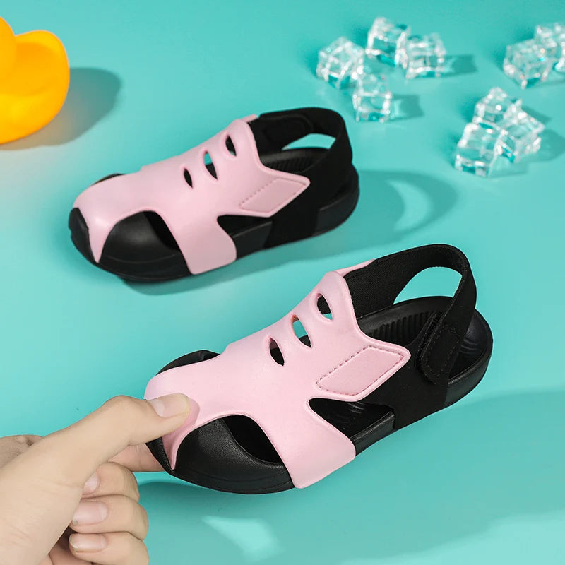 Kids’ Summer Sandals – Candy Color, Breathable Mesh Shoes