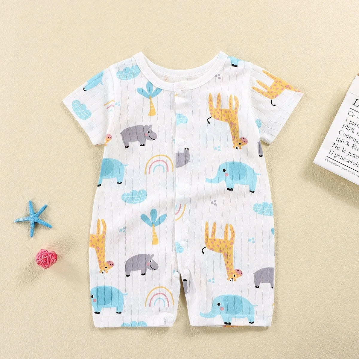 Short-Sleeved Thin Harness Infant Clothes