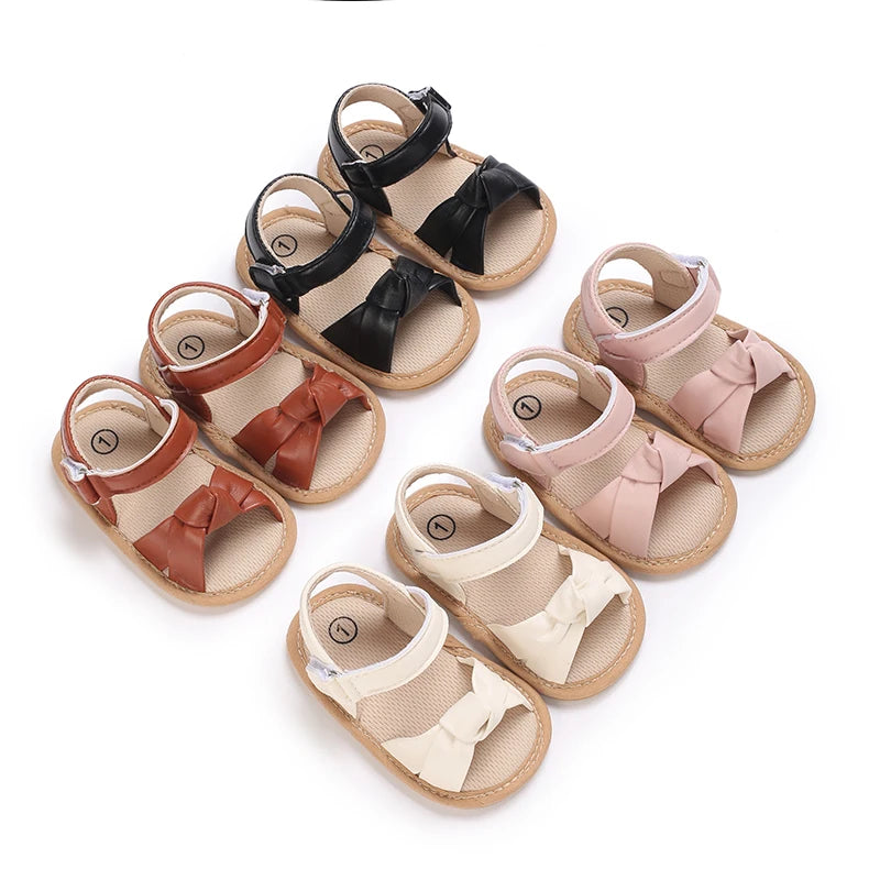 Baby Summer Sandals (0–18M) – Open-Toe Non-Slip Soft Shoes
