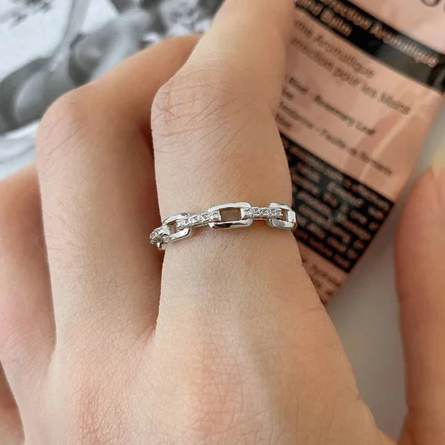 Dainty Zircon Gold Crystal Ring