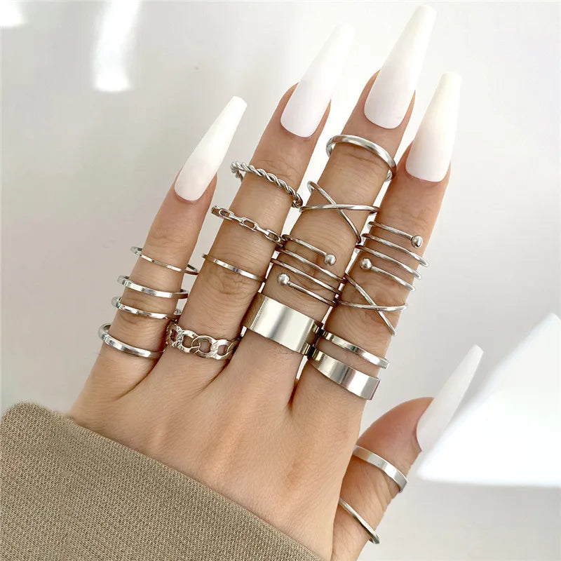 Heart Geometric Gold Butterfly Ring
