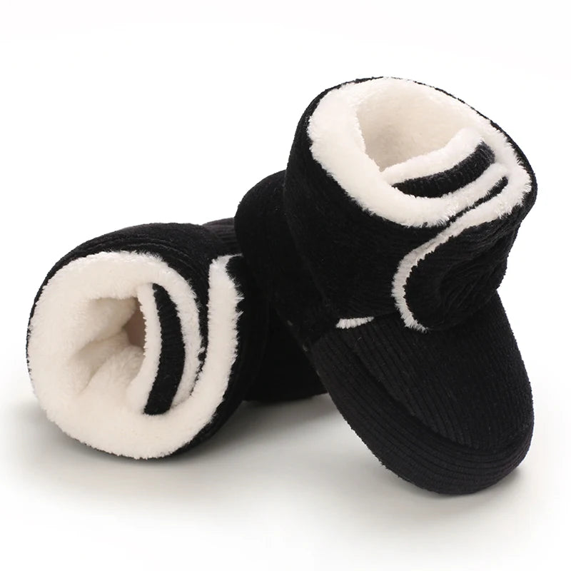 Baby Winter Snow Boots (0–18M) – Plush Soft Sole Toddler Shoes