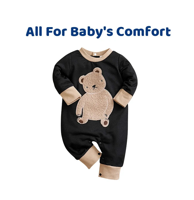 Baby Cartoon Teddy Bear Bodysuit