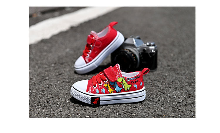 Kids Canvas Shoes – Breathable Low-Top Casual Sneakers