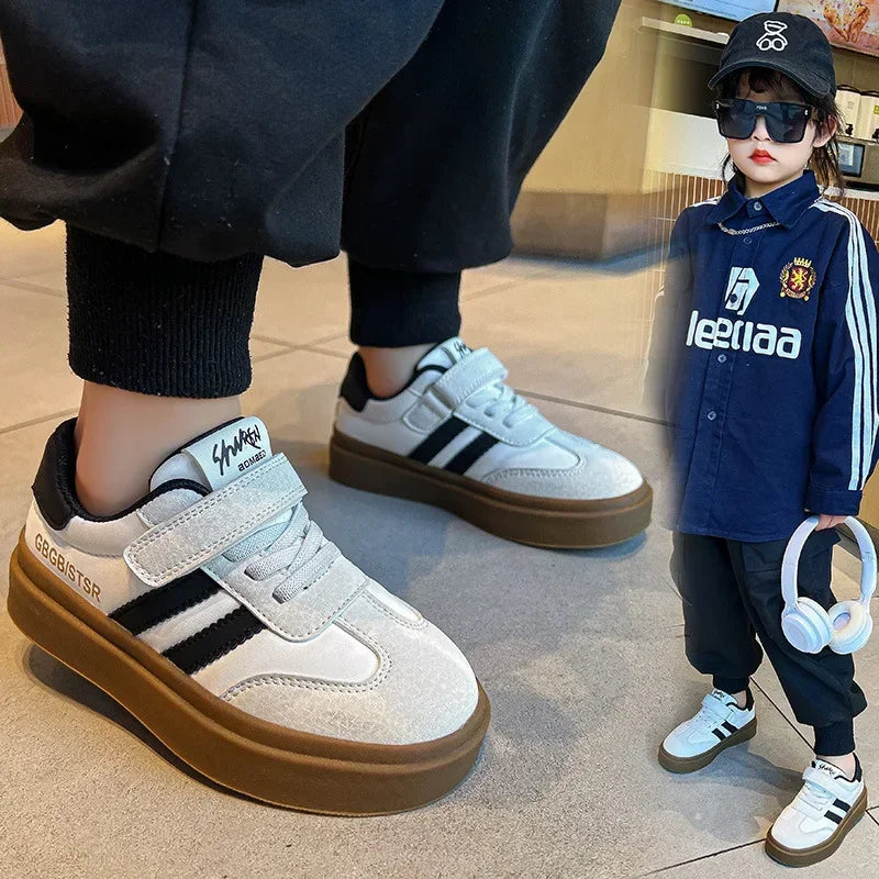 Kids Casual Sneakers – Breathable Anti-Skid Slip-On Shoes