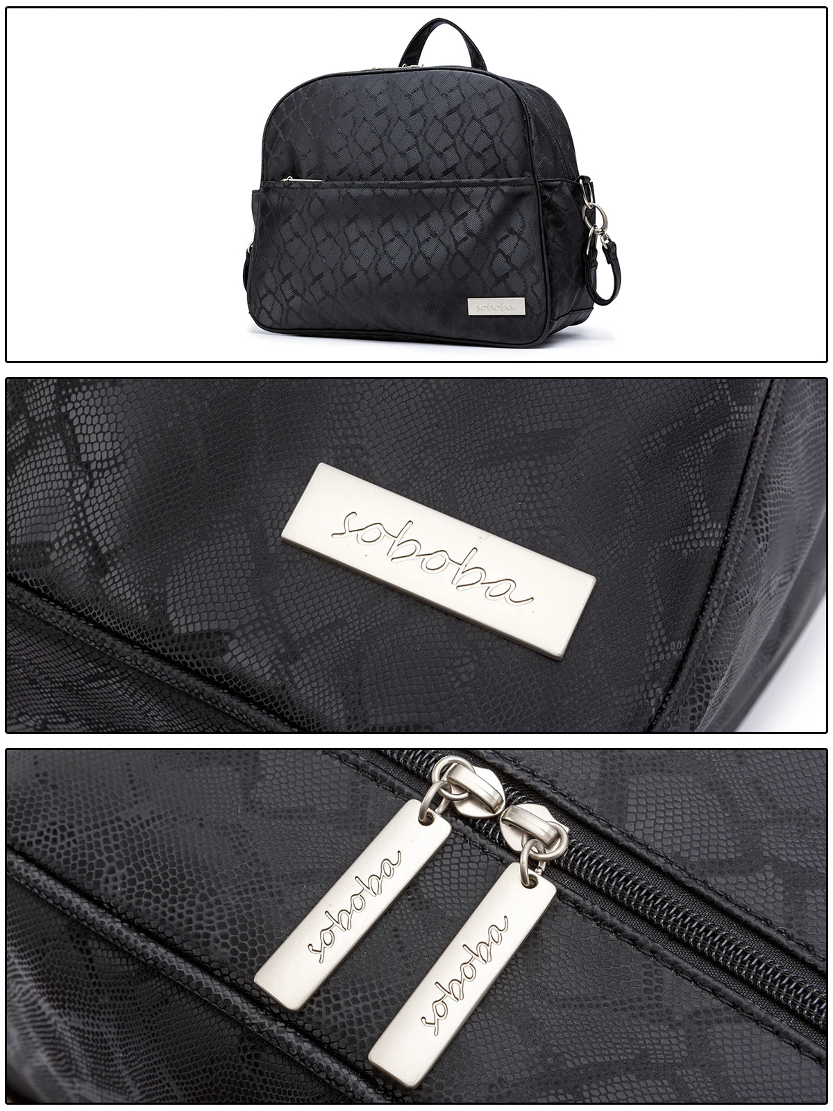 Soboba Stylish Mother Diaper Bag – Waterproof, Large Capacity Fashion Nappy Backpack