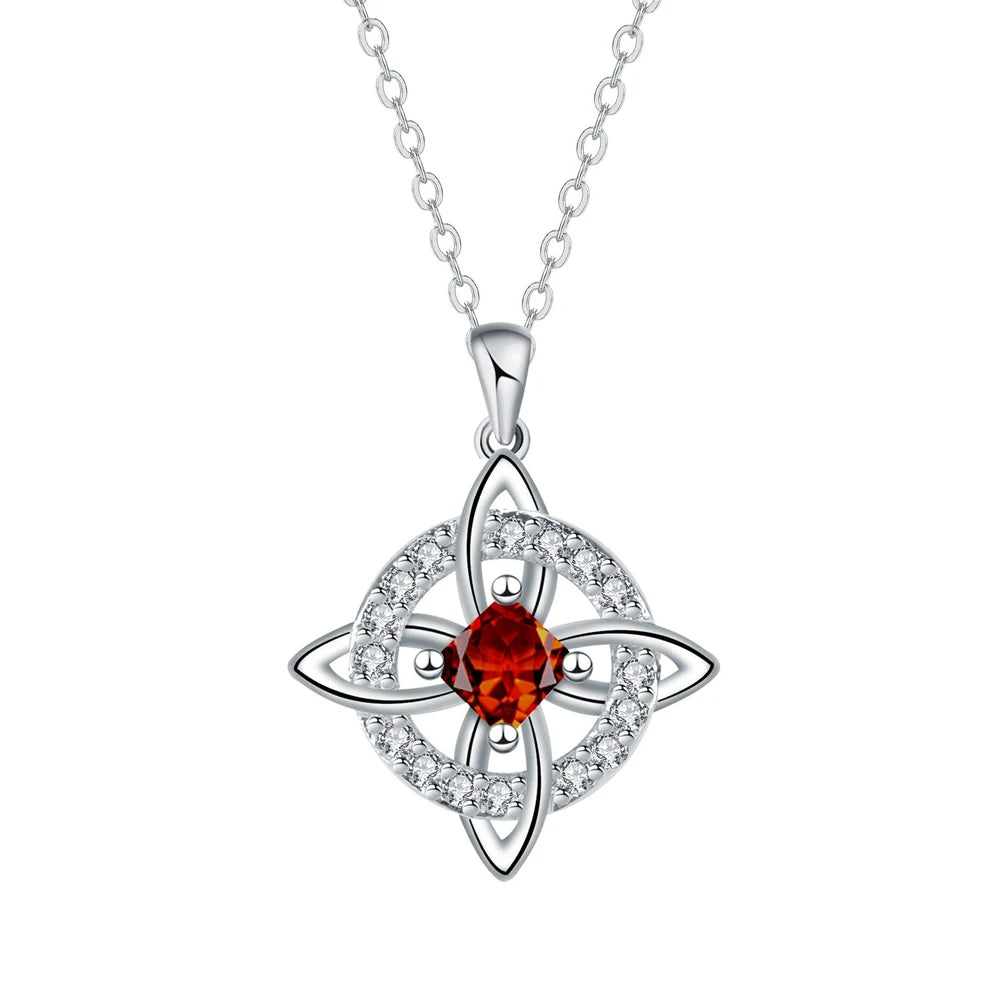 Dainty 5A Birthstone Pendant Necklace