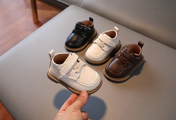 Baby Boys’ Spring/Autumn Oxfords – Soft PU Leather First-Step Shoes