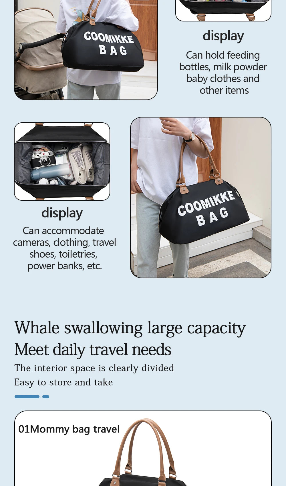 Multifunctional Mom & Baby Diaper Backpack