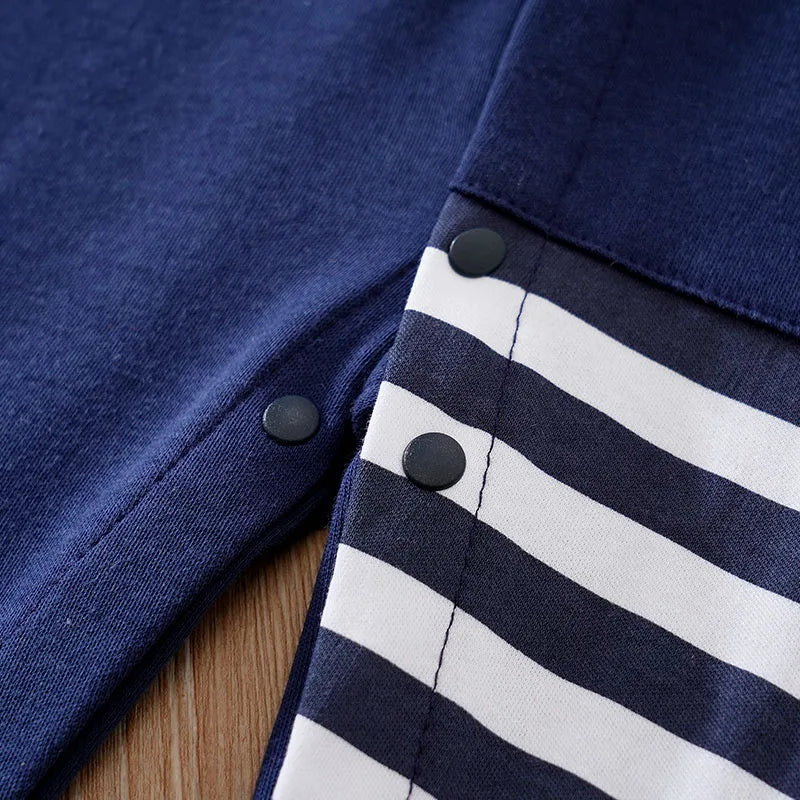 Baby Cotton Bodysuit, Cartoon Giraffe Long Sleeve