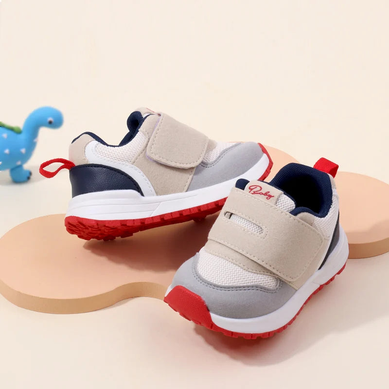 Kids  Prewalker Sneakers – Rubber Sole Anti-Slip Casual Shoes