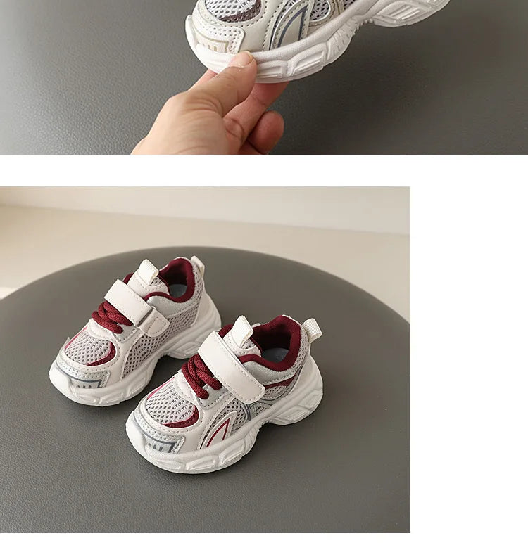 Kids 2025 Mesh Sneakers – Breathable Soft-Soled Casual Sport Shoes