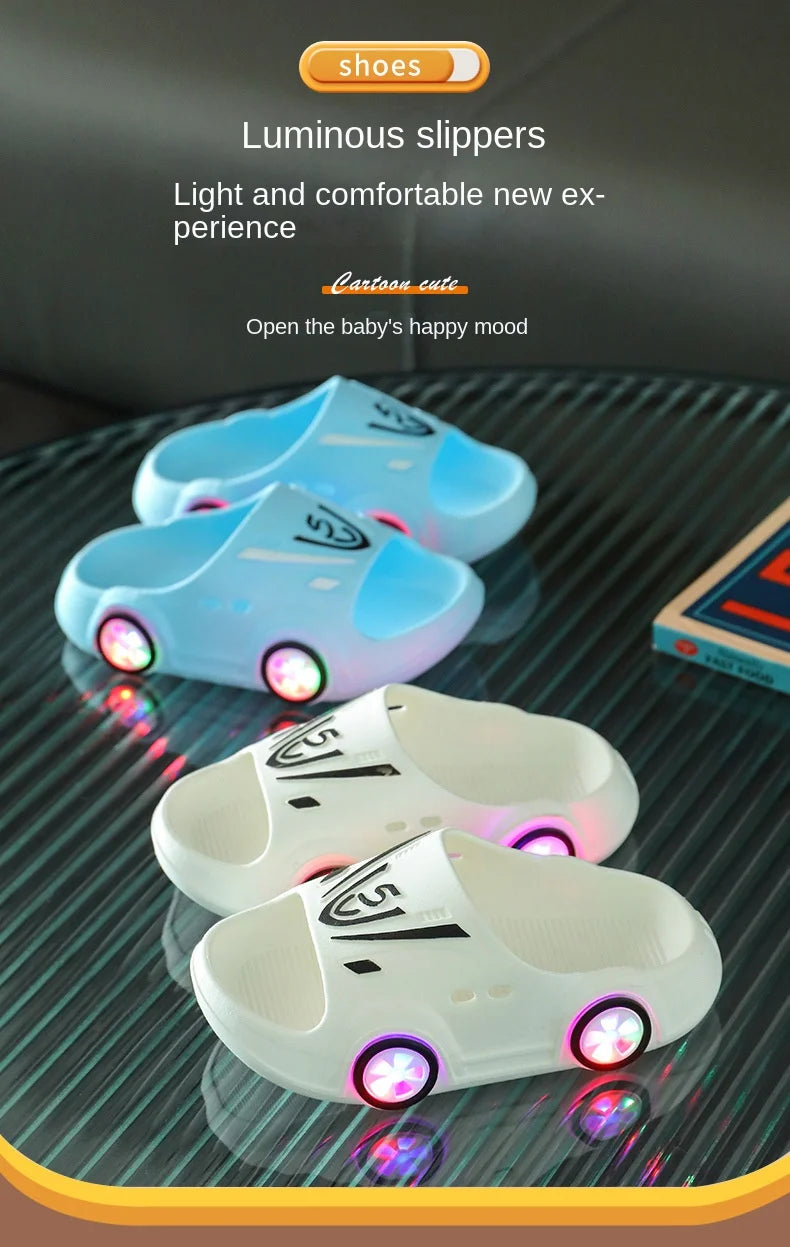 Kids LED Light Sandals – Anti-Skid Indoor & Home Slippers