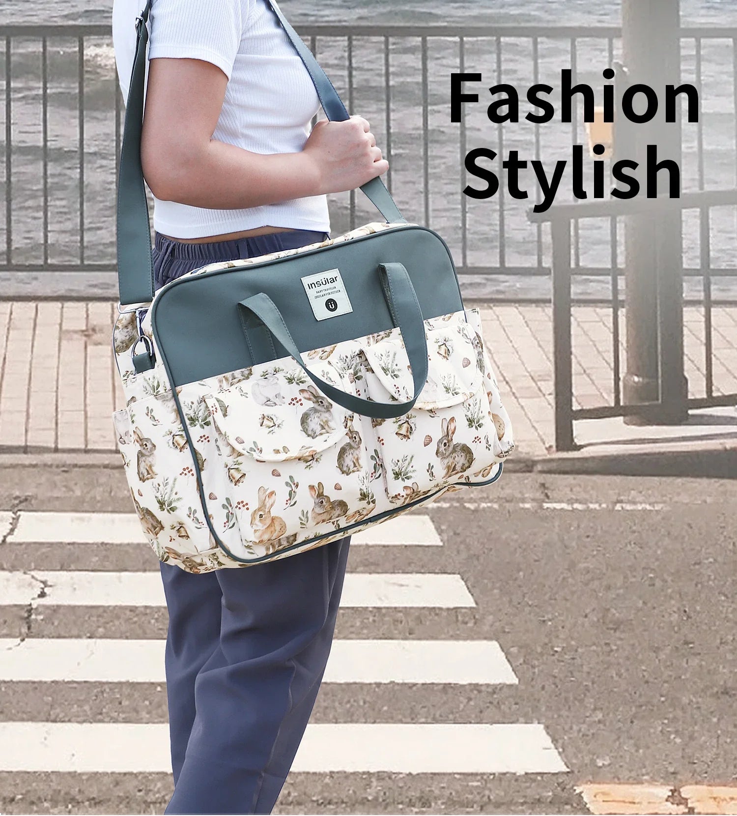 New Mummy Bag – Small Size, Lightweight, Waterproof, Multi-Functional Baby Diaper Crossbody Bag