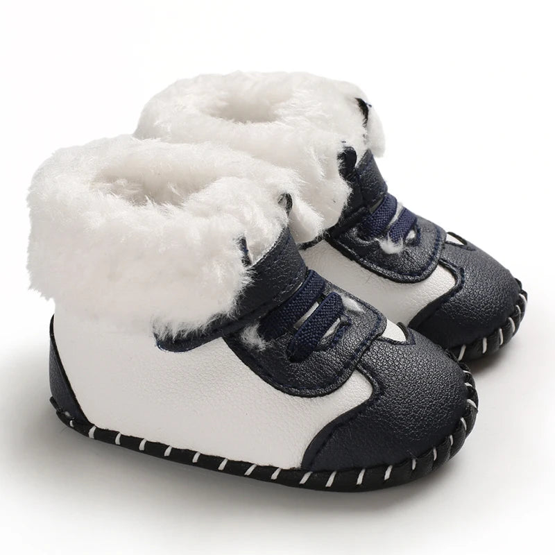 Winter 0-1 Year Old Baby Boots Warm and Cute Soft Soled Shoes