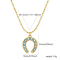 1PC Fashion Blue Series Brass