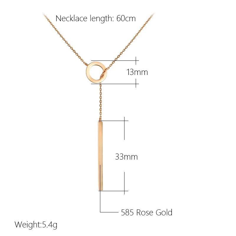 Kinel Hot Fashion Glossy Pendant Necklace