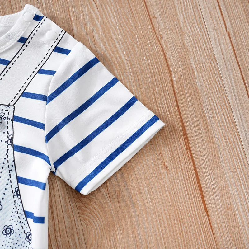 0-18 M Short Sleeved Baby Jumpsuit