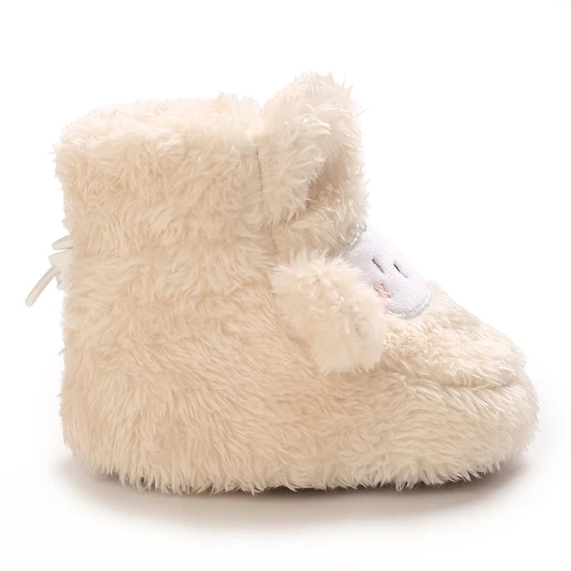 0-18M Apricot New Soft Winter Boots