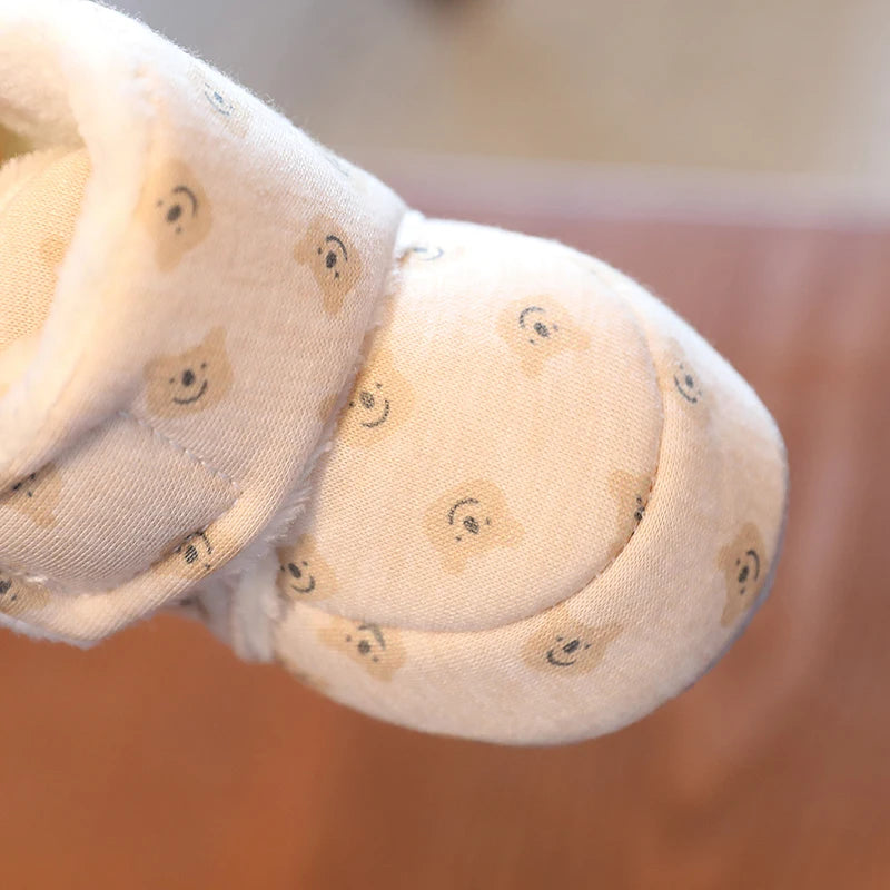 0-18M Apricot New Soft Winter Boots