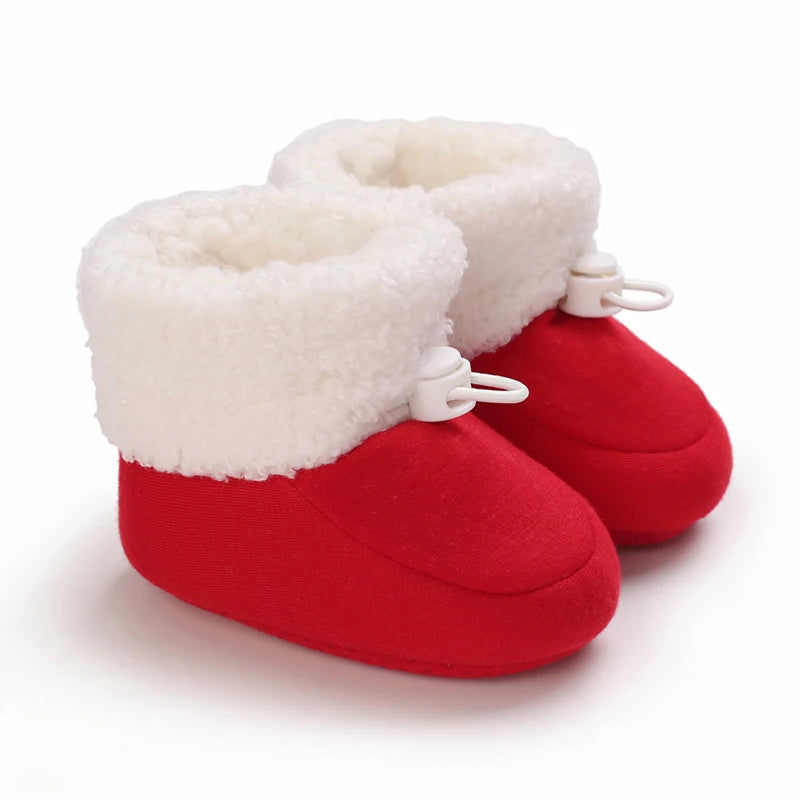 Baby Winter Snow Boots – Soft Sole Cotton First-Step Toddler Shoes