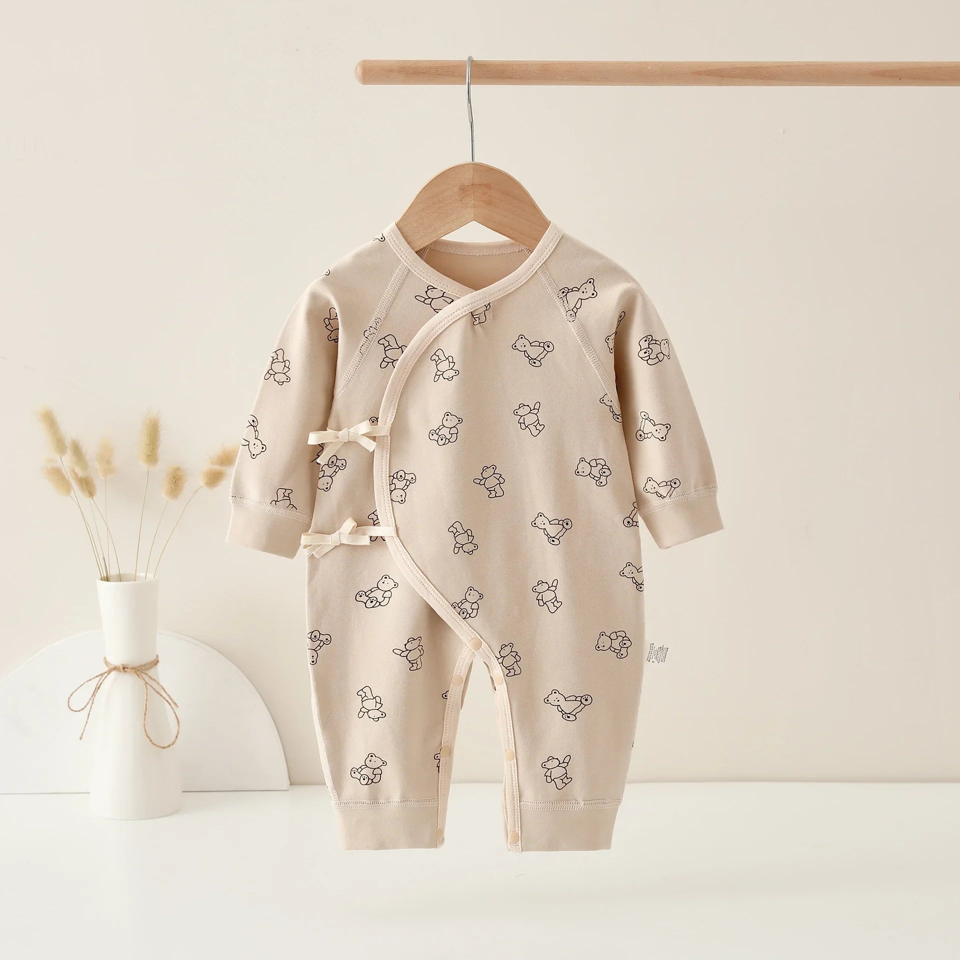 Infant Cotton Jumpsuit, Cartoon Print Romper 0–6M