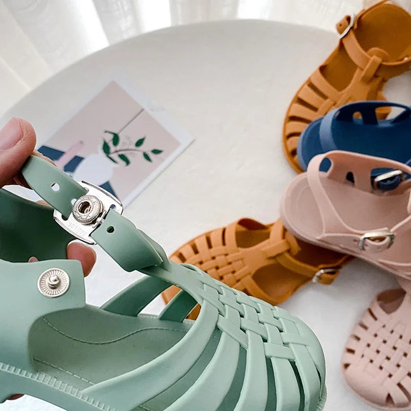 Baby Gladiator Sandals – Breathable Hollow-Out Summer Shoes