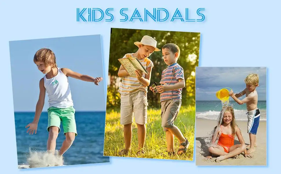 Kids’ Summer Closed-Toe Sandals – Safe Beach Shoes