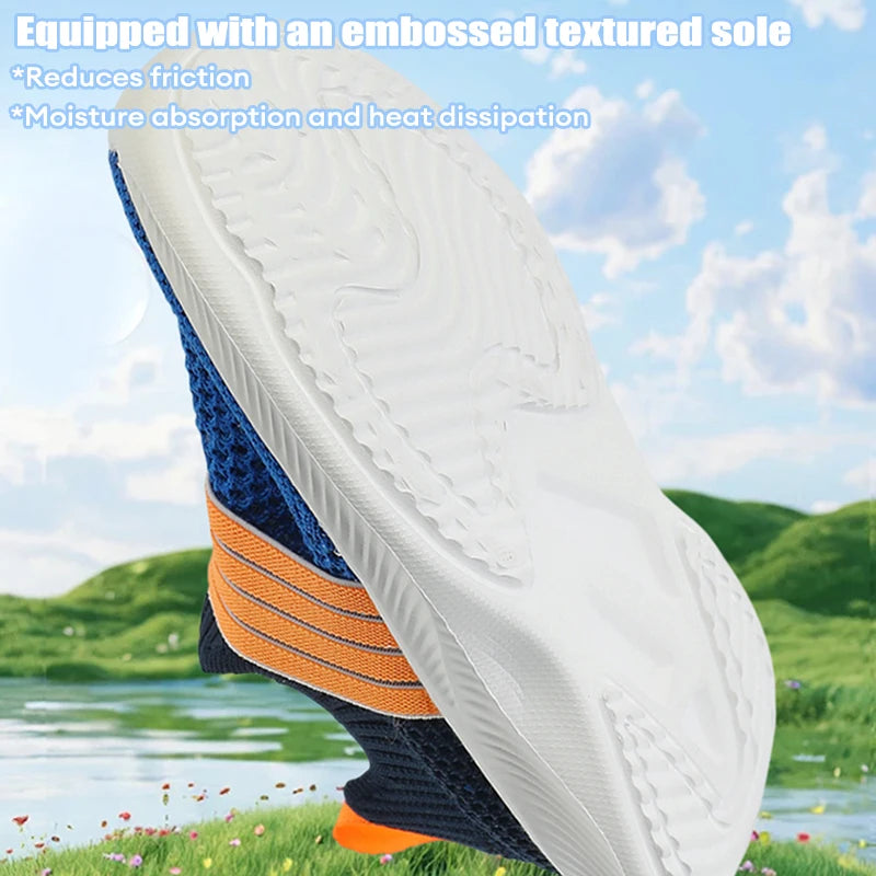 Kids’ Breathable Slip-On Sneakers – Lightweight & Comfortable (28–39)