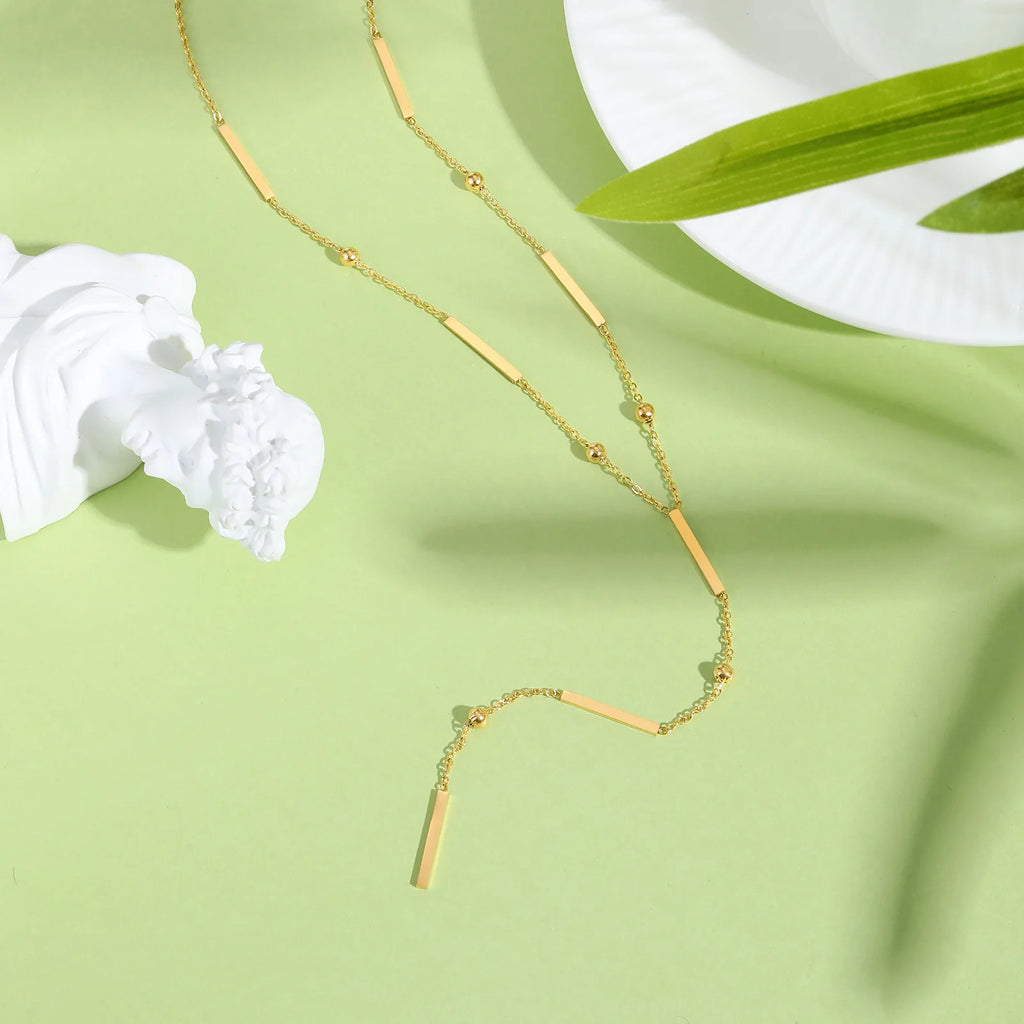 Y Shape Bar Necklace