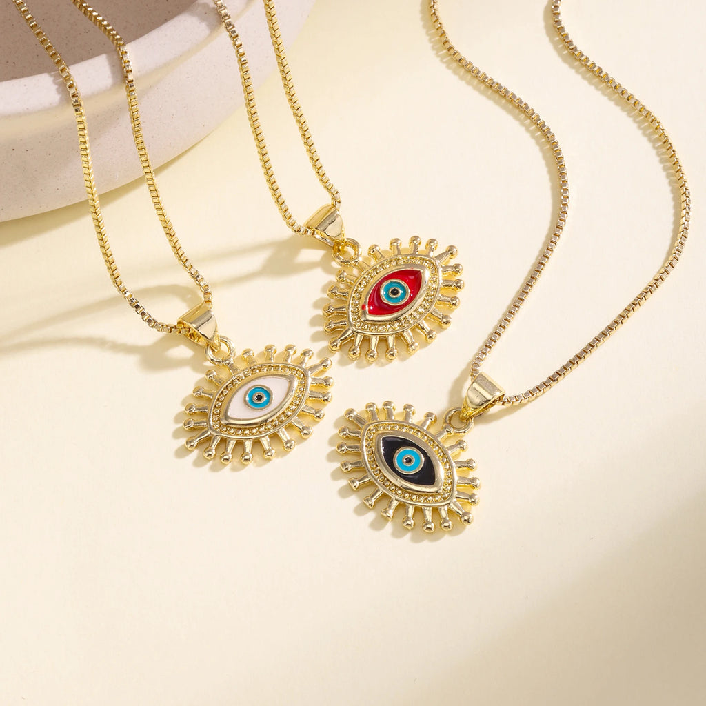 Nidin Sunburst Evil Eye Pendant