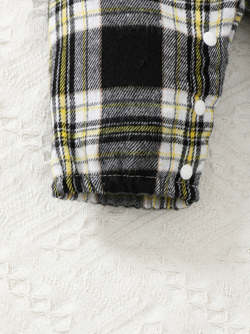 Newborn Baby Boy Plaid Jumpsuit with Hat