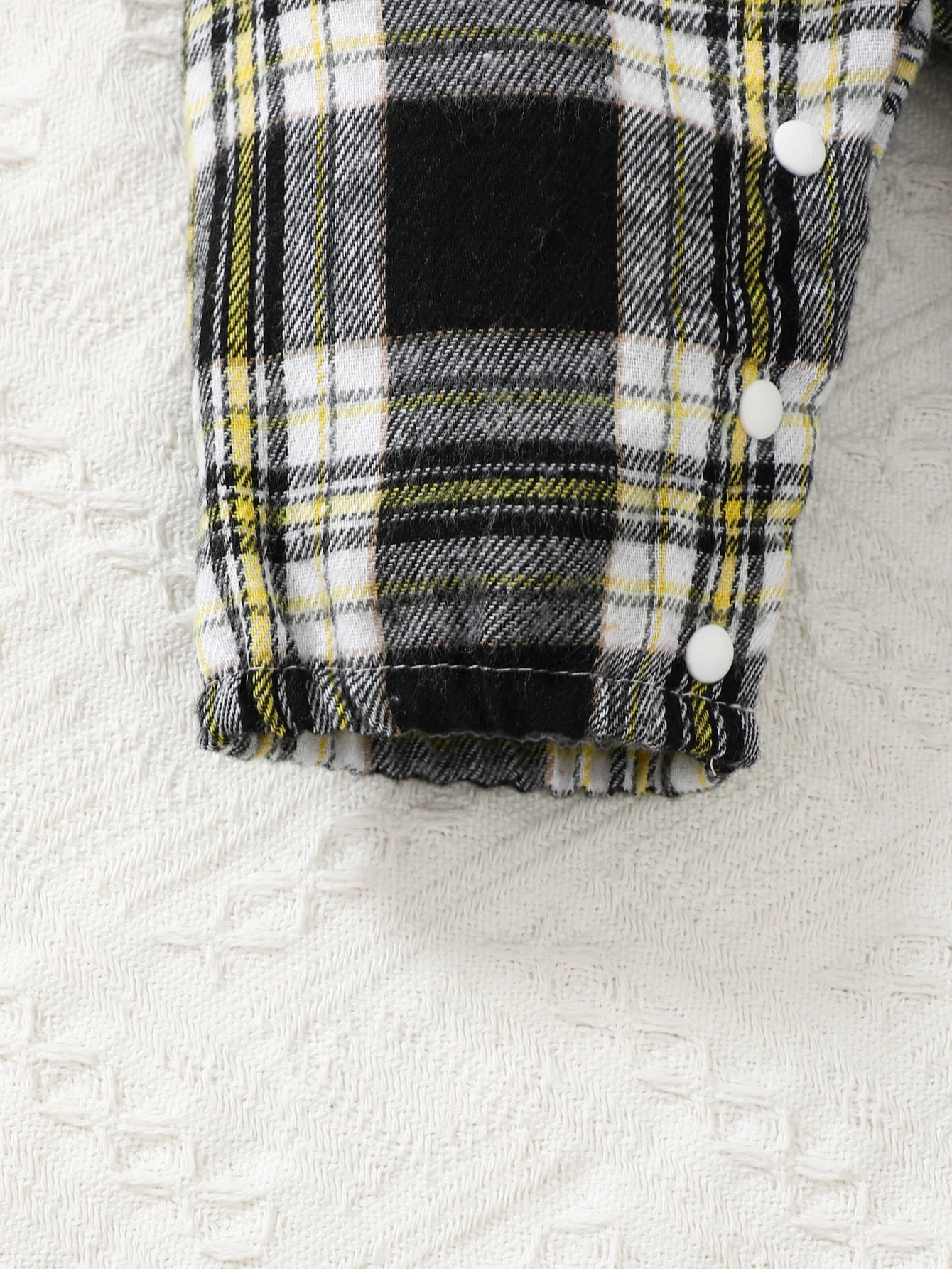 Newborn Baby Boy Plaid Jumpsuit with Hat