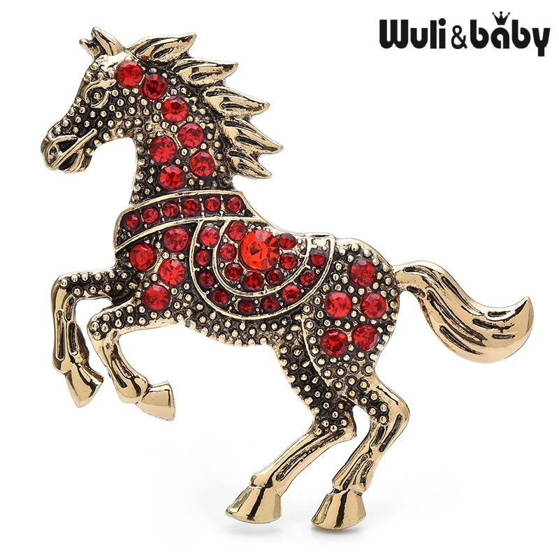 Wuli&baby Enamel Horse Crossing Obstacles