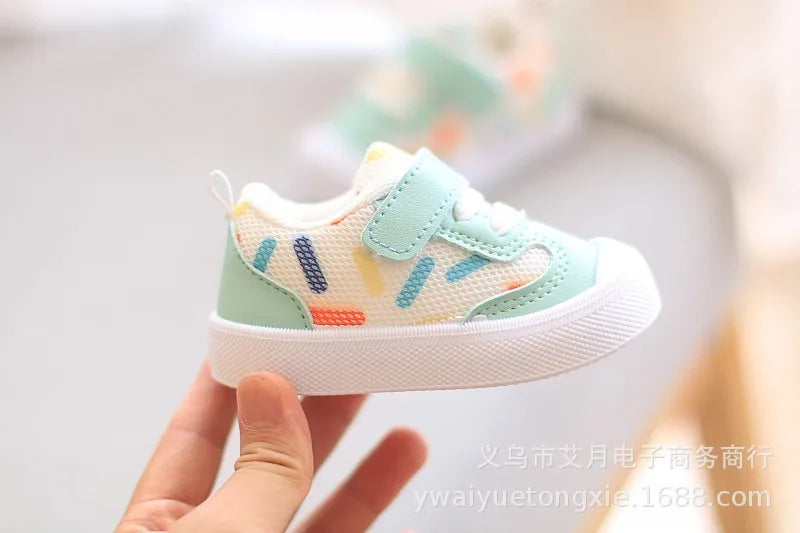 Kids’ Soft-Soled Sneakers – Casual Mesh Walking Shoes